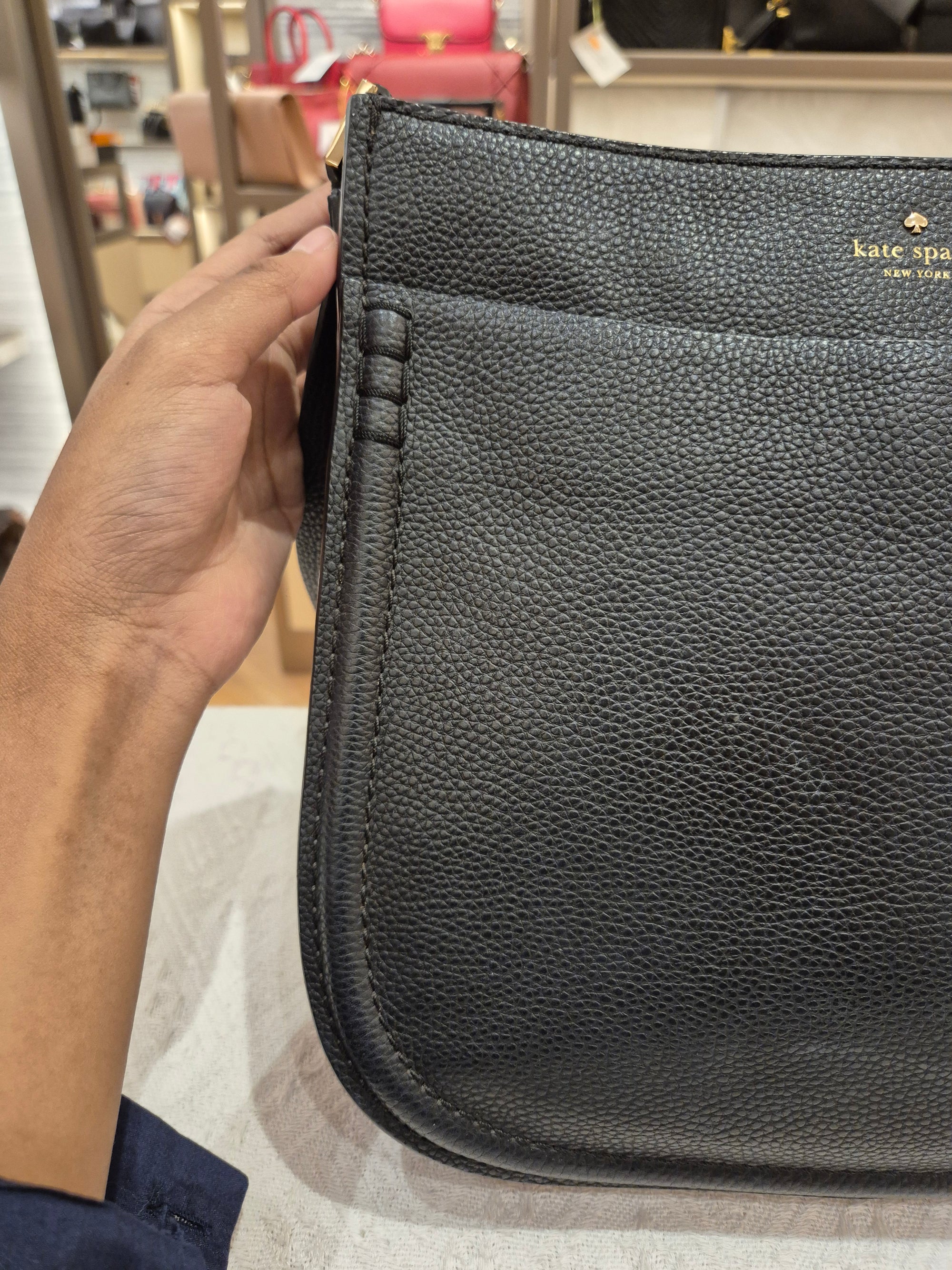 Kate Spade Hamsley Sling Leather Black