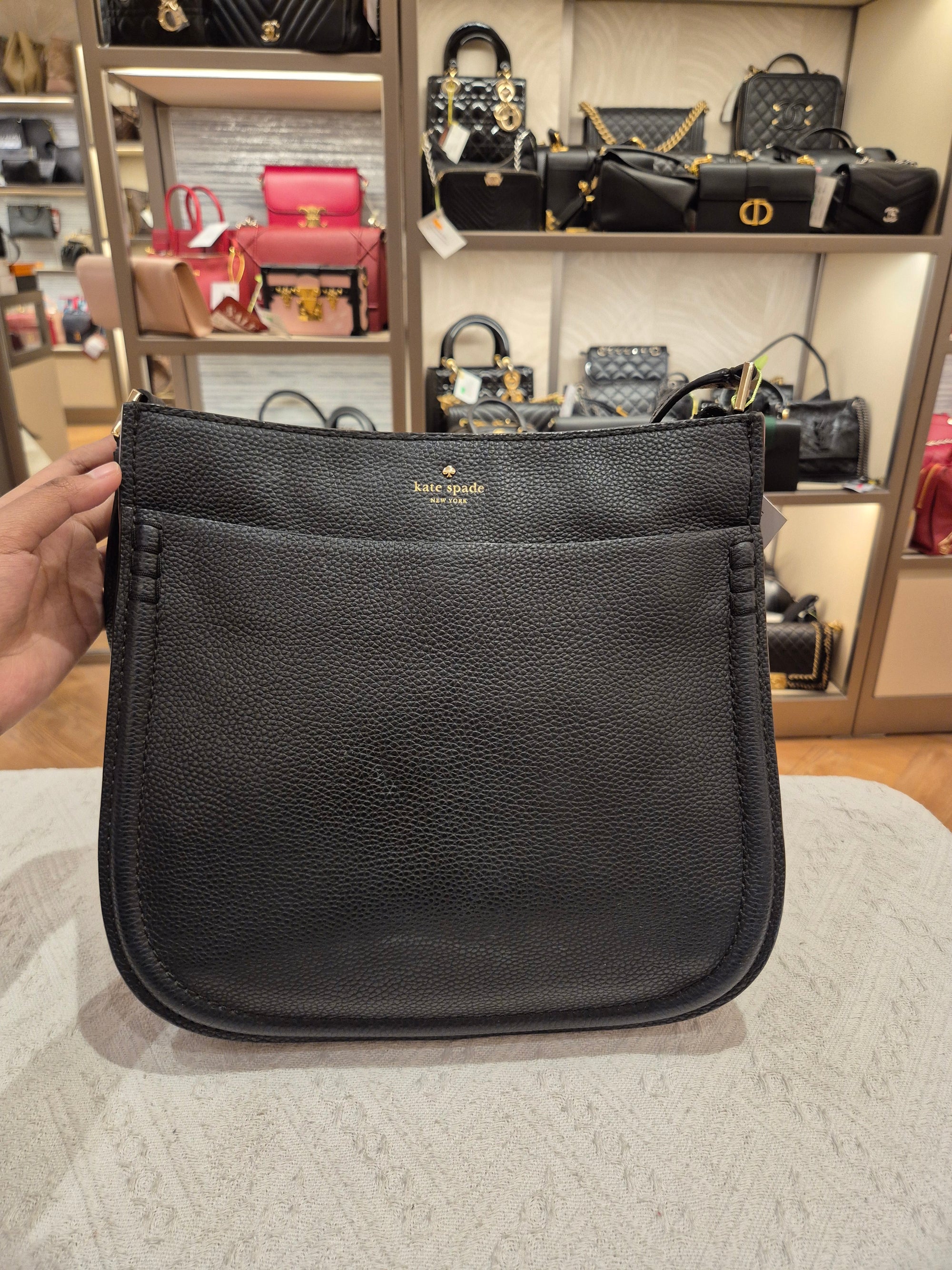 Kate Spade Hamsley Sling Leather Black