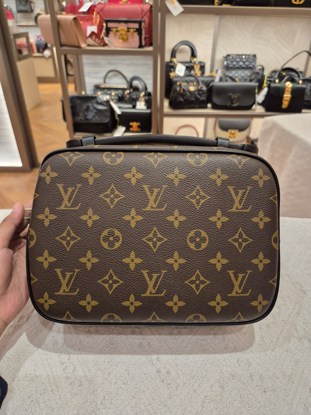 Louis Vuitton Slock Mess Monogram Black