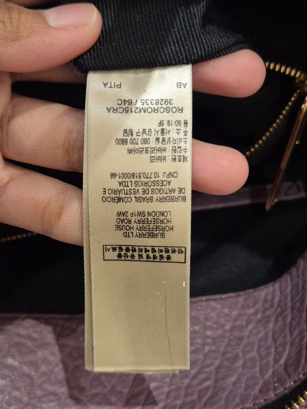 Burberry Dewsbury Purple