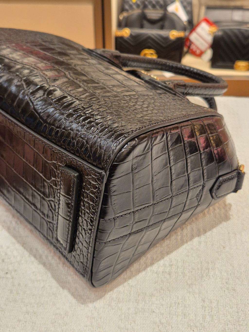 Givenchy Antigona Mini Croco Black