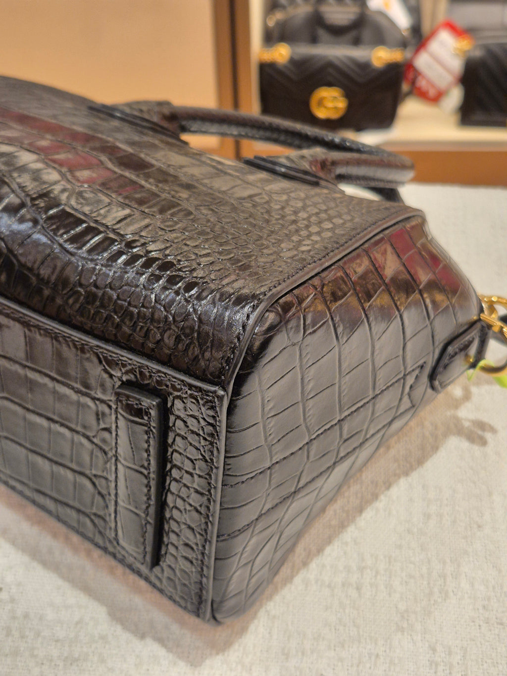 Givenchy Antigona Mini Croco Black