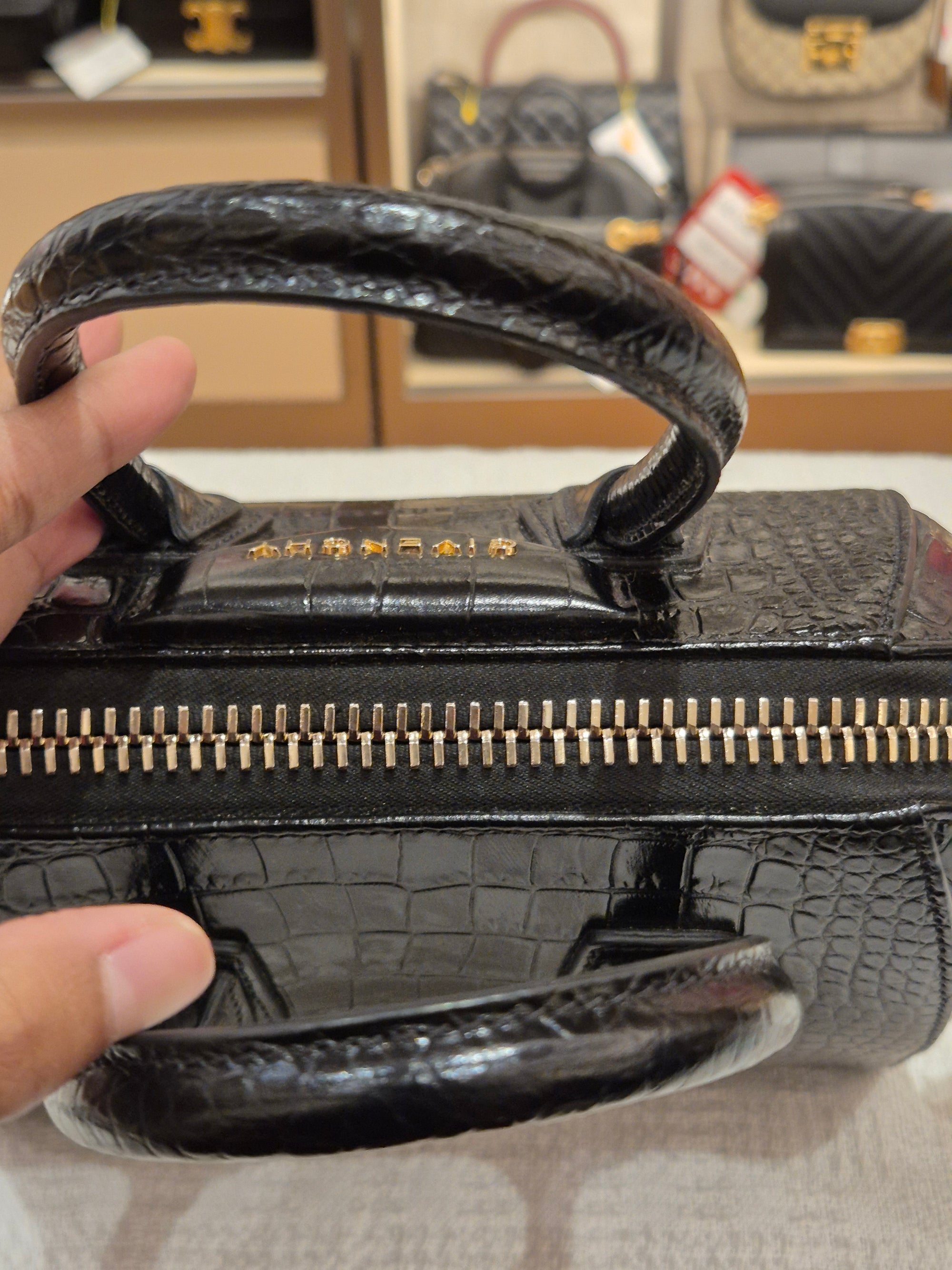 Givenchy Antigona Mini Croco Black