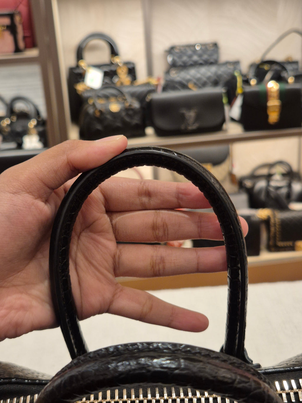 Givenchy Antigona Mini Croco Black