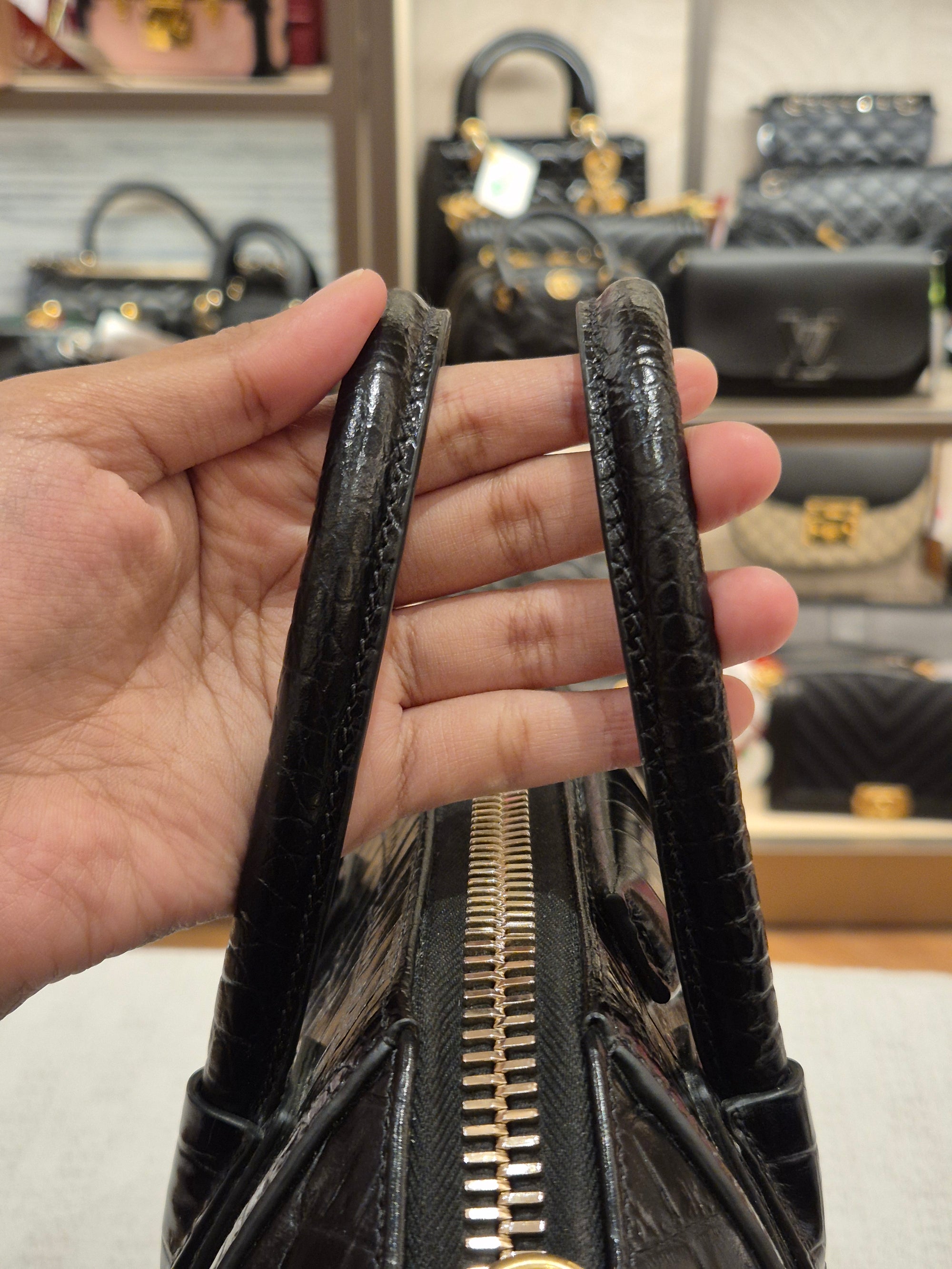 Givenchy Antigona Mini Croco Black