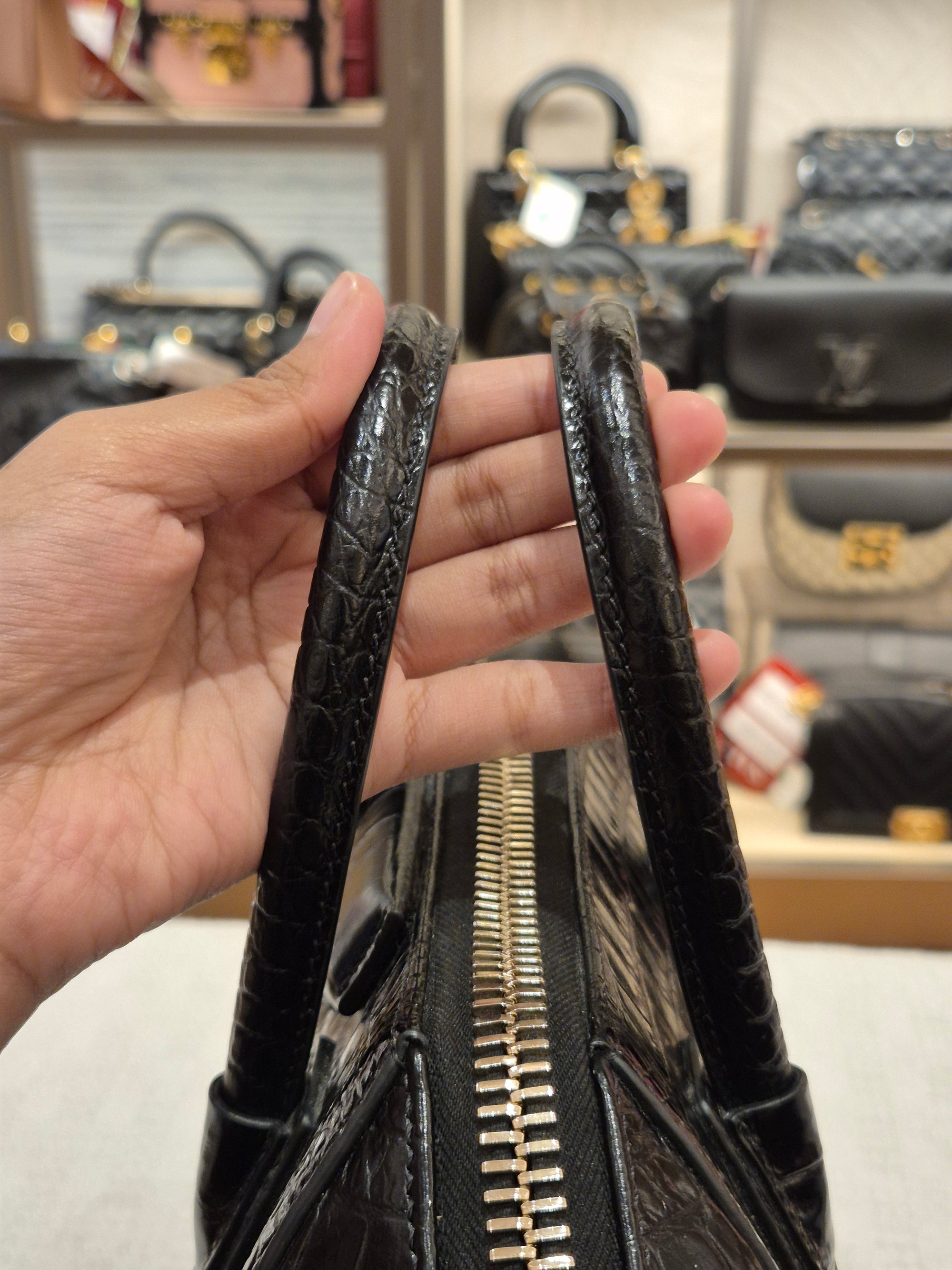 Givenchy Antigona Mini Croco Black