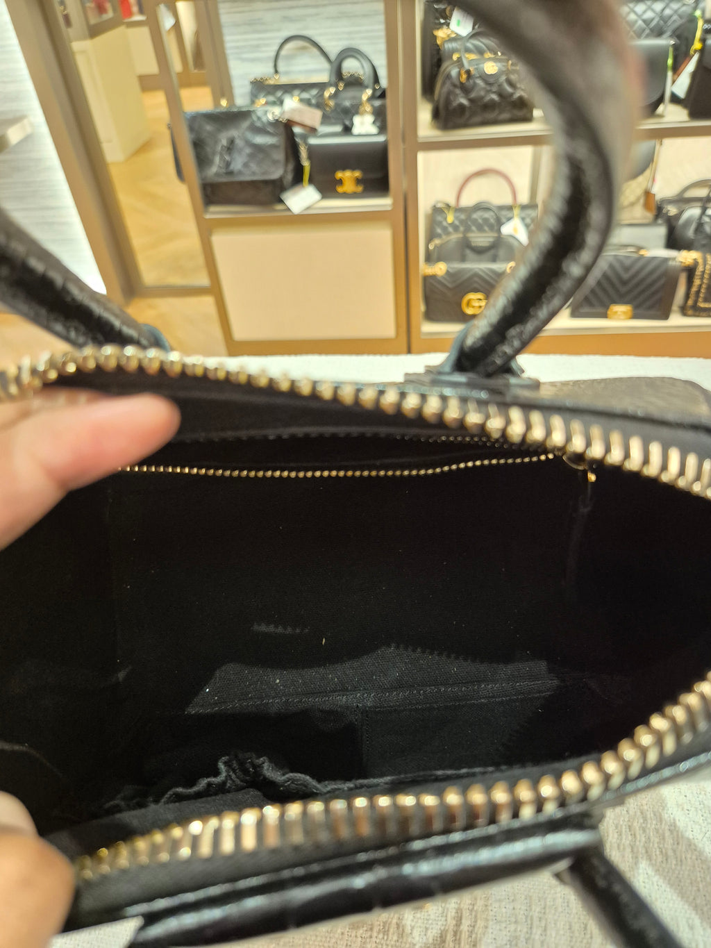 Givenchy Antigona Mini Croco Black