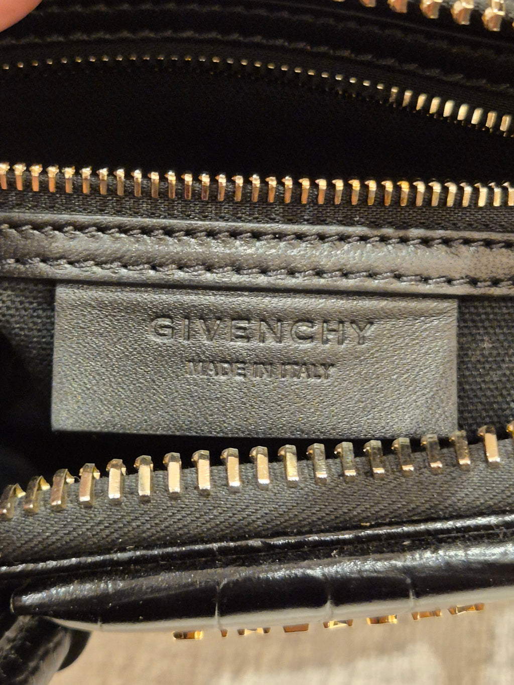 Givenchy Antigona Mini Croco Black