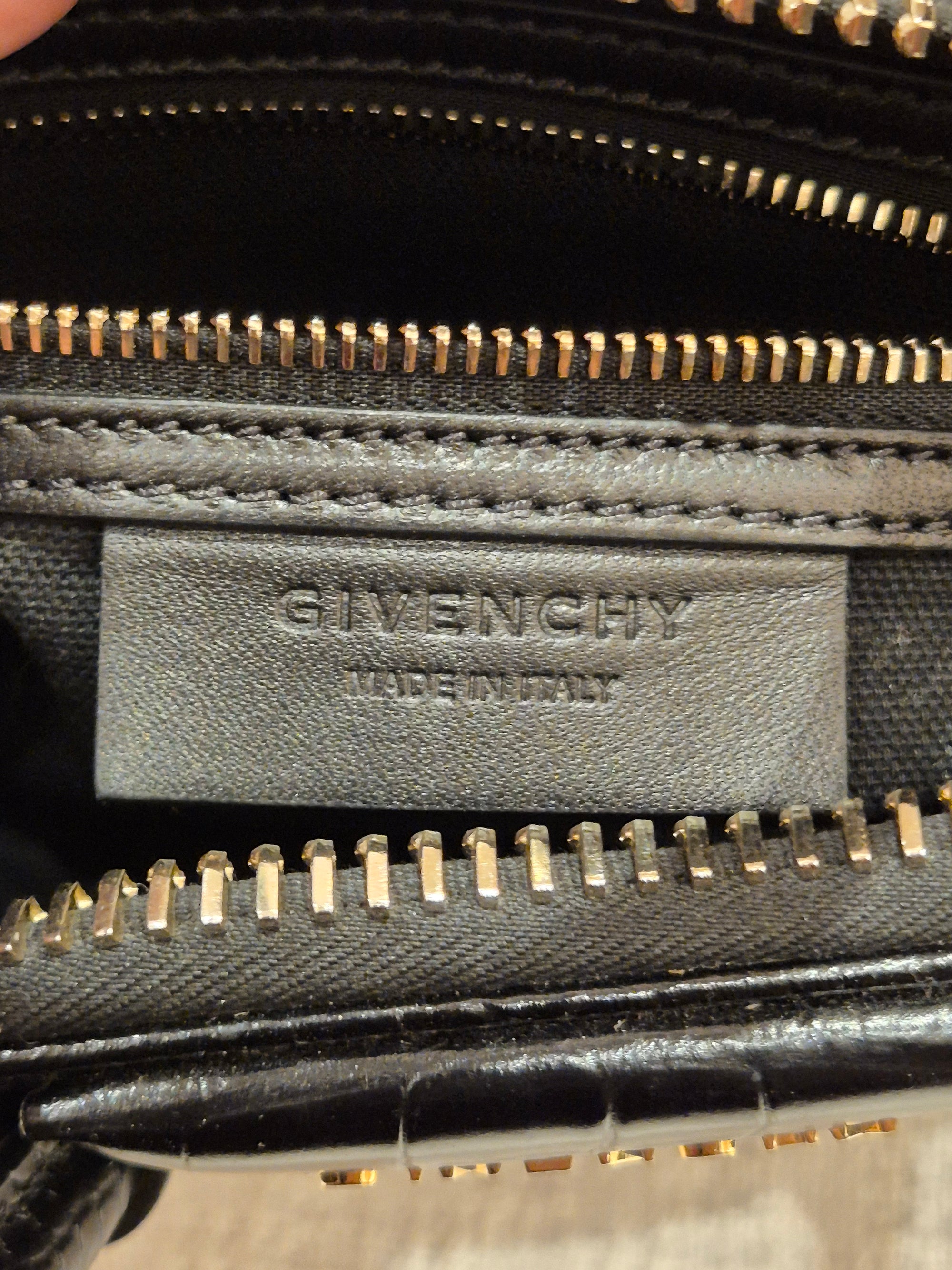 Givenchy Antigona Mini Croco Black