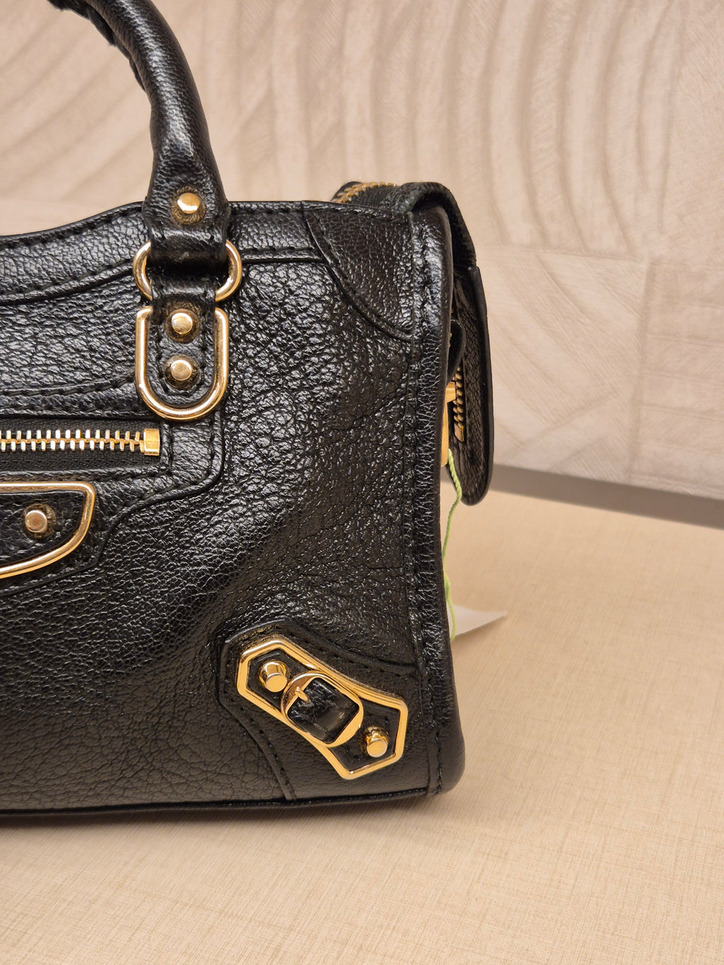 Balenciaga City Nano Edge Black GHW