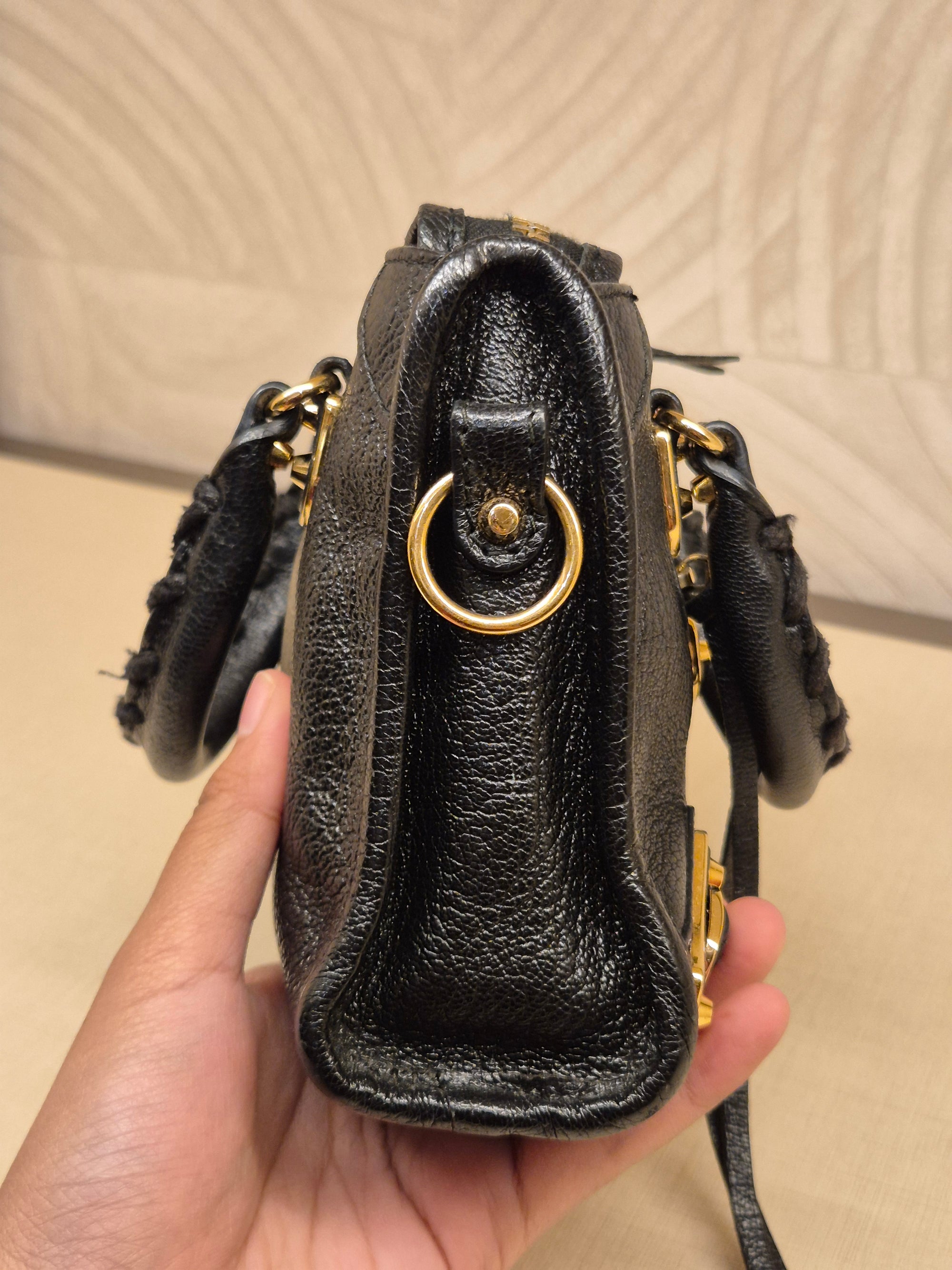 Balenciaga City Nano Edge Black GHW
