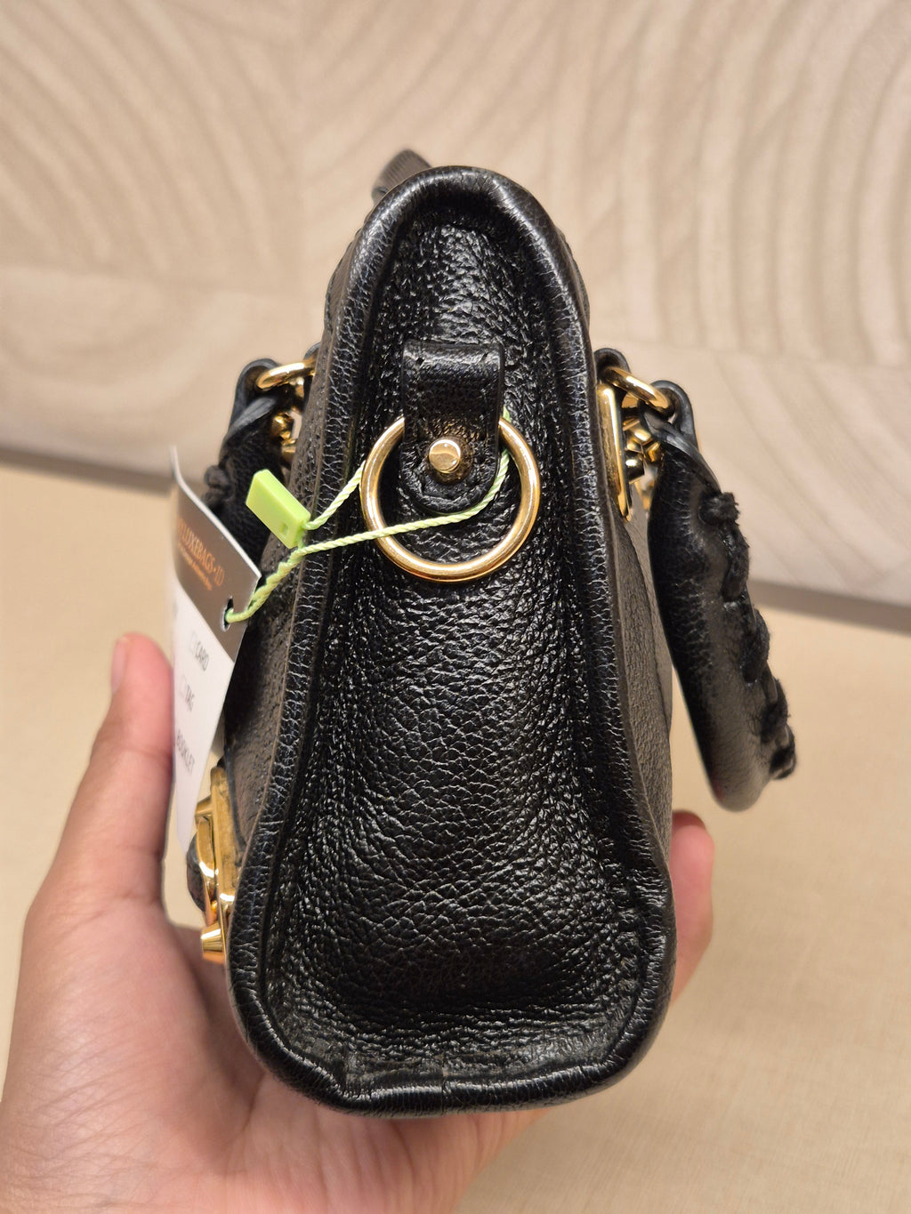 Balenciaga City Nano Edge Black GHW