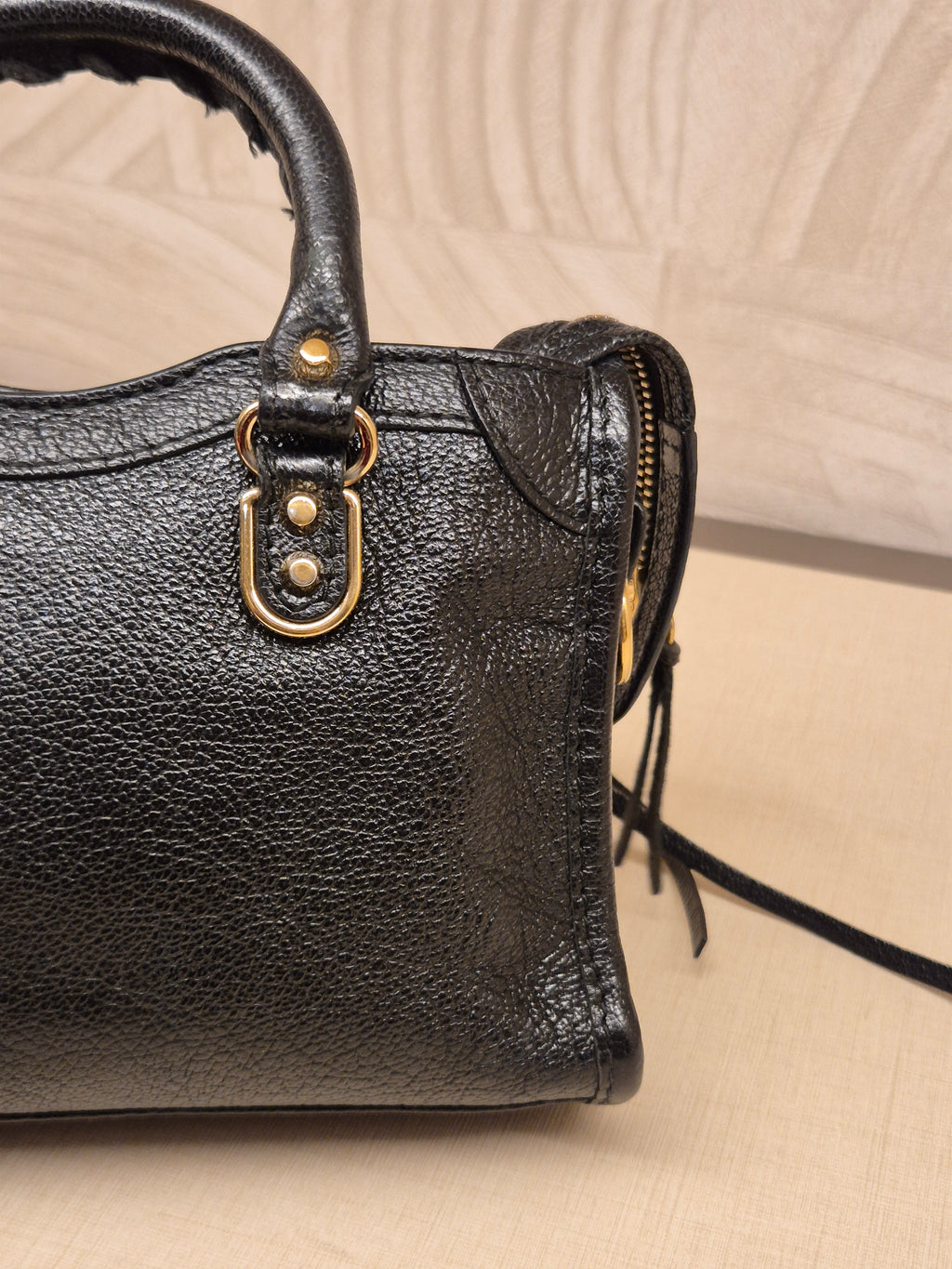 Balenciaga City Nano Edge Black GHW