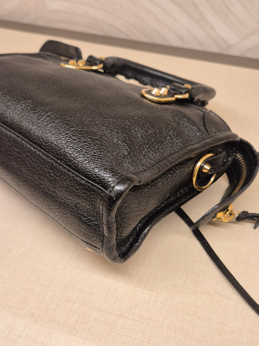 Balenciaga City Nano Edge Black GHW
