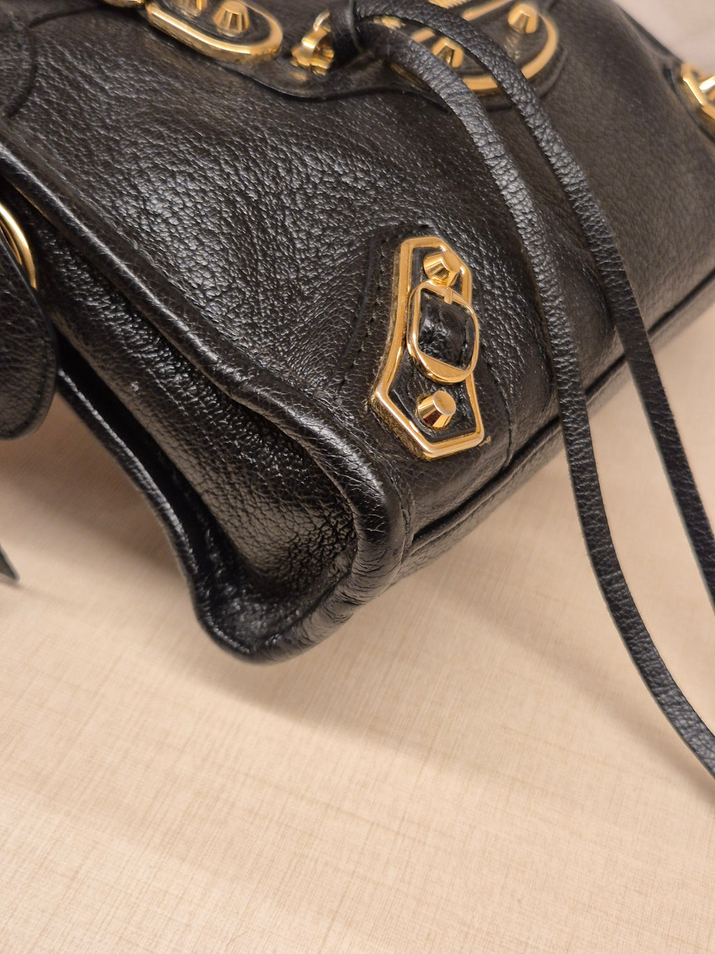 Balenciaga City Nano Edge Black GHW