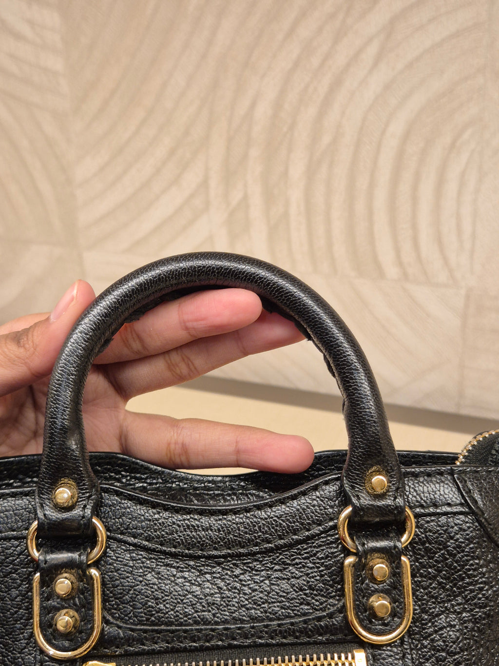 Balenciaga City Nano Edge Black GHW