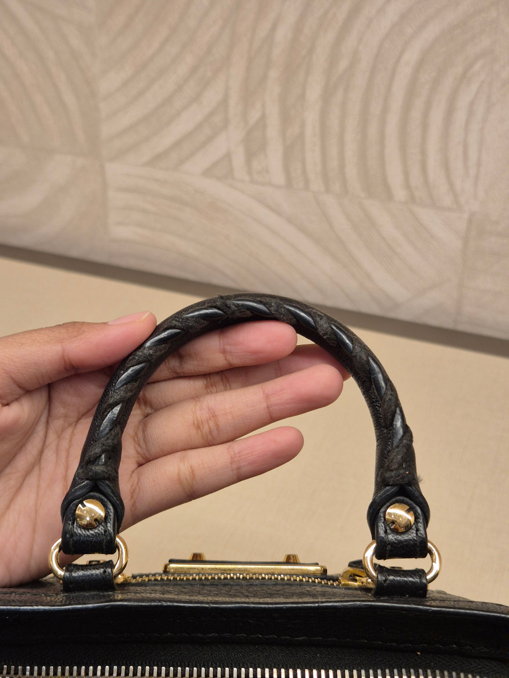Balenciaga City Nano Edge Black GHW