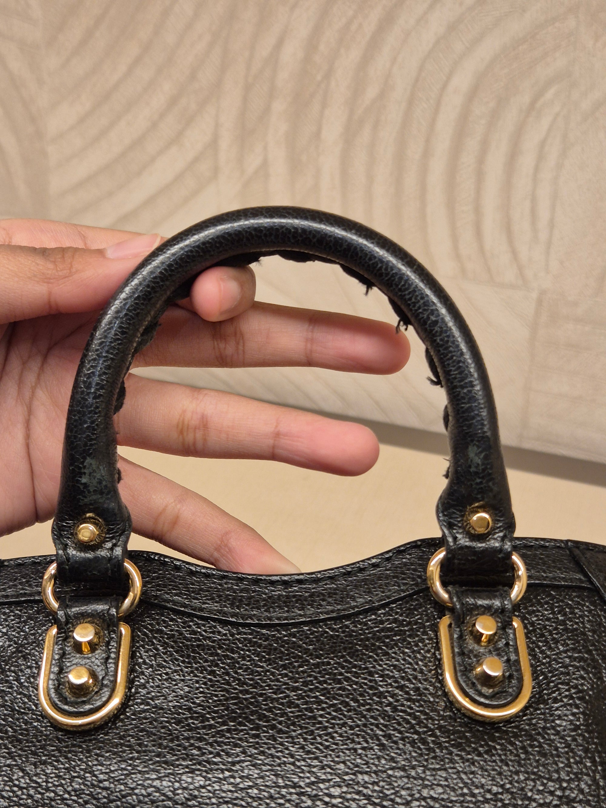 Balenciaga City Nano Edge Black GHW