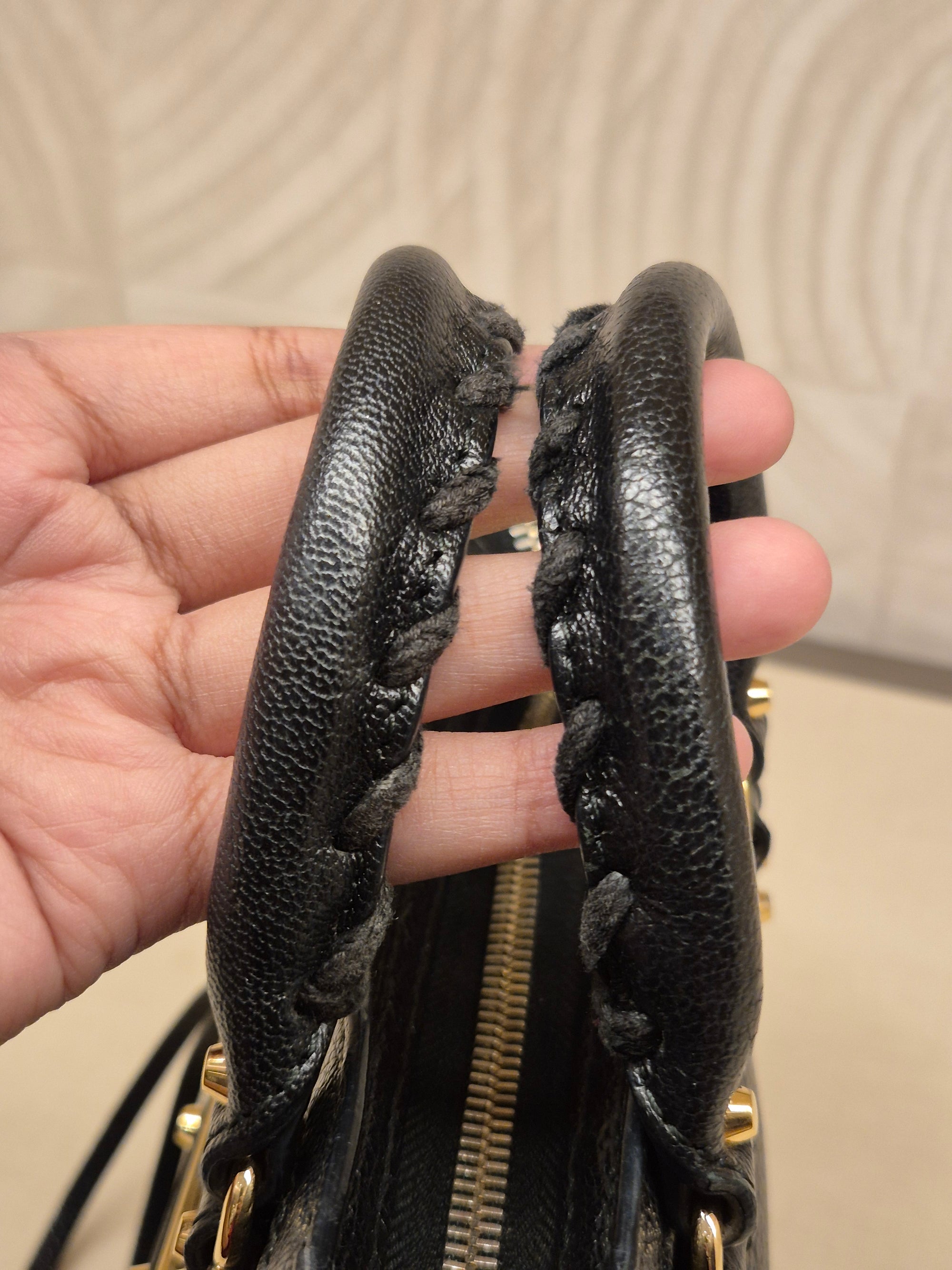 Balenciaga City Nano Edge Black GHW