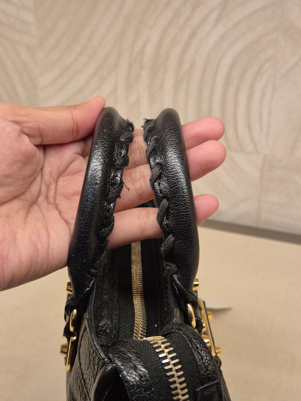Balenciaga City Nano Edge Black GHW