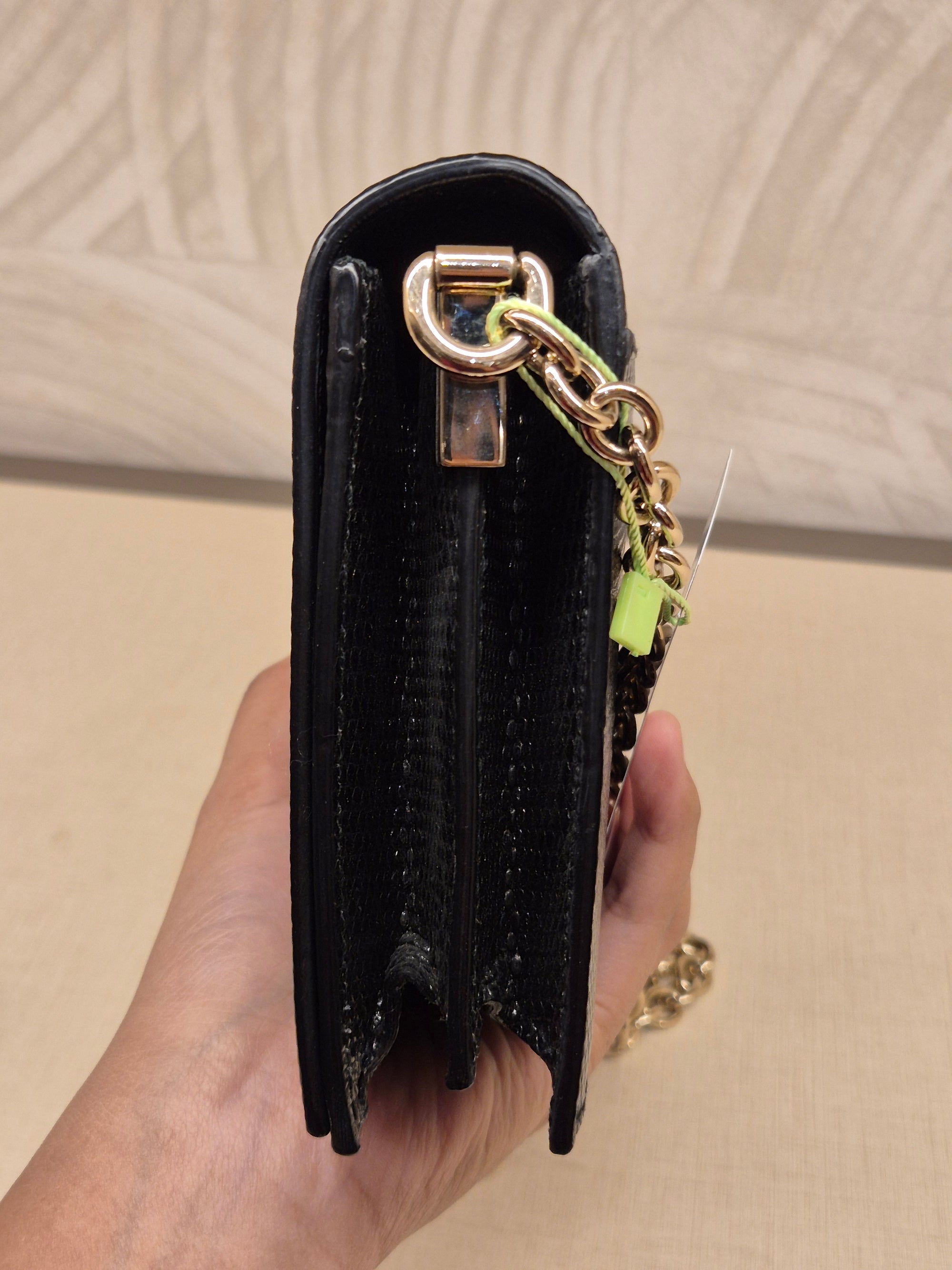 Gucci Phython Soft Stirrup Clutch Chain