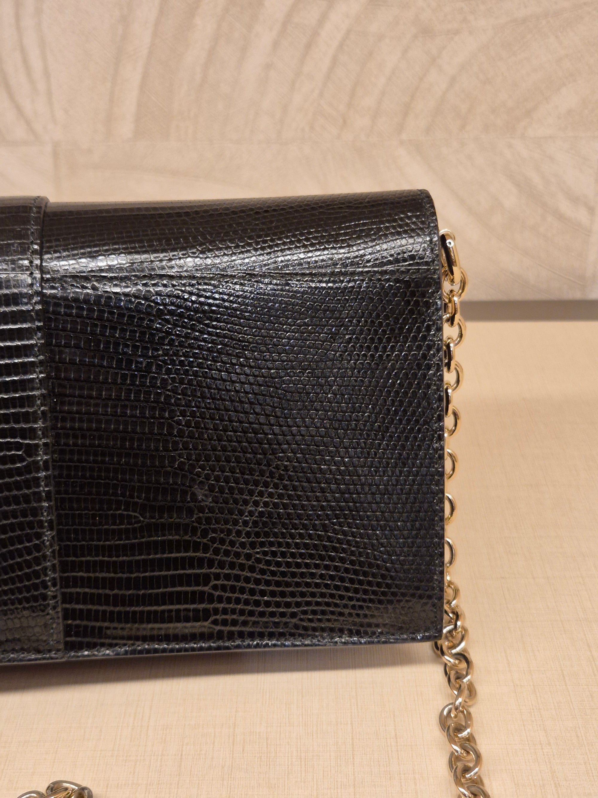 Gucci Phython Soft Stirrup Clutch Chain