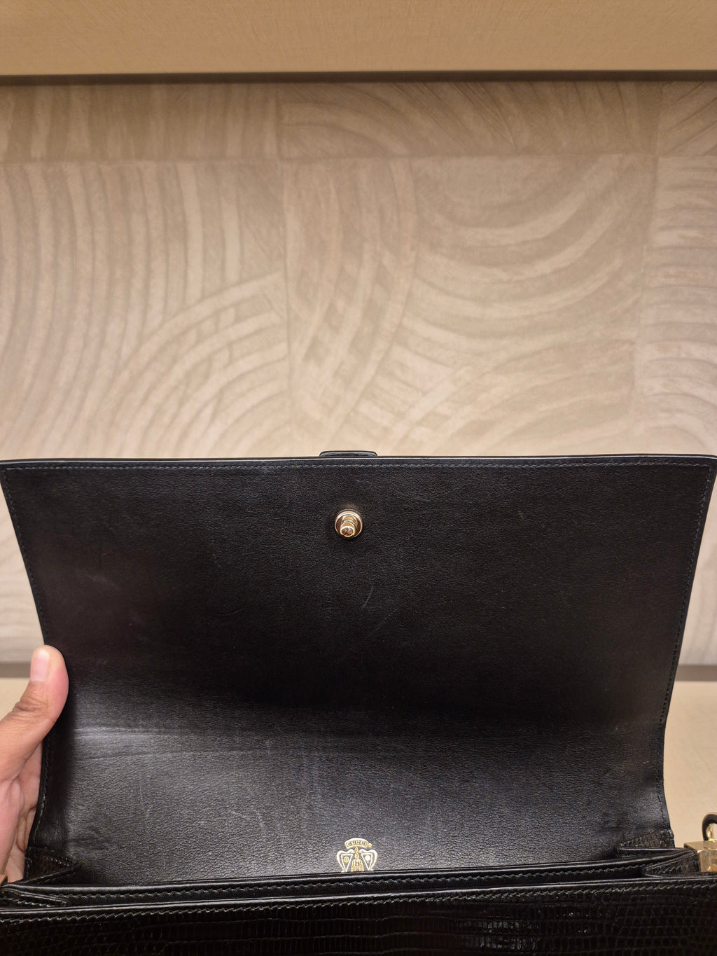 Gucci Phython Soft Stirrup Clutch Chain