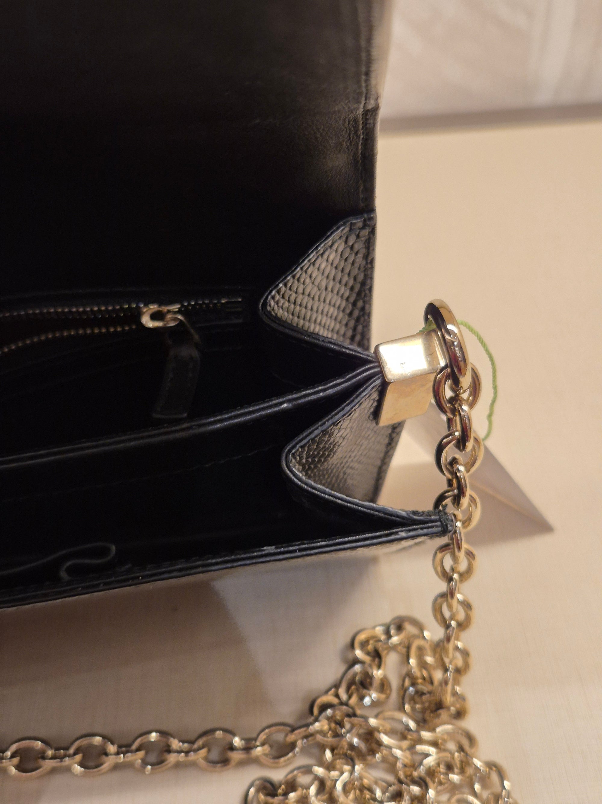 Gucci Phython Soft Stirrup Clutch Chain