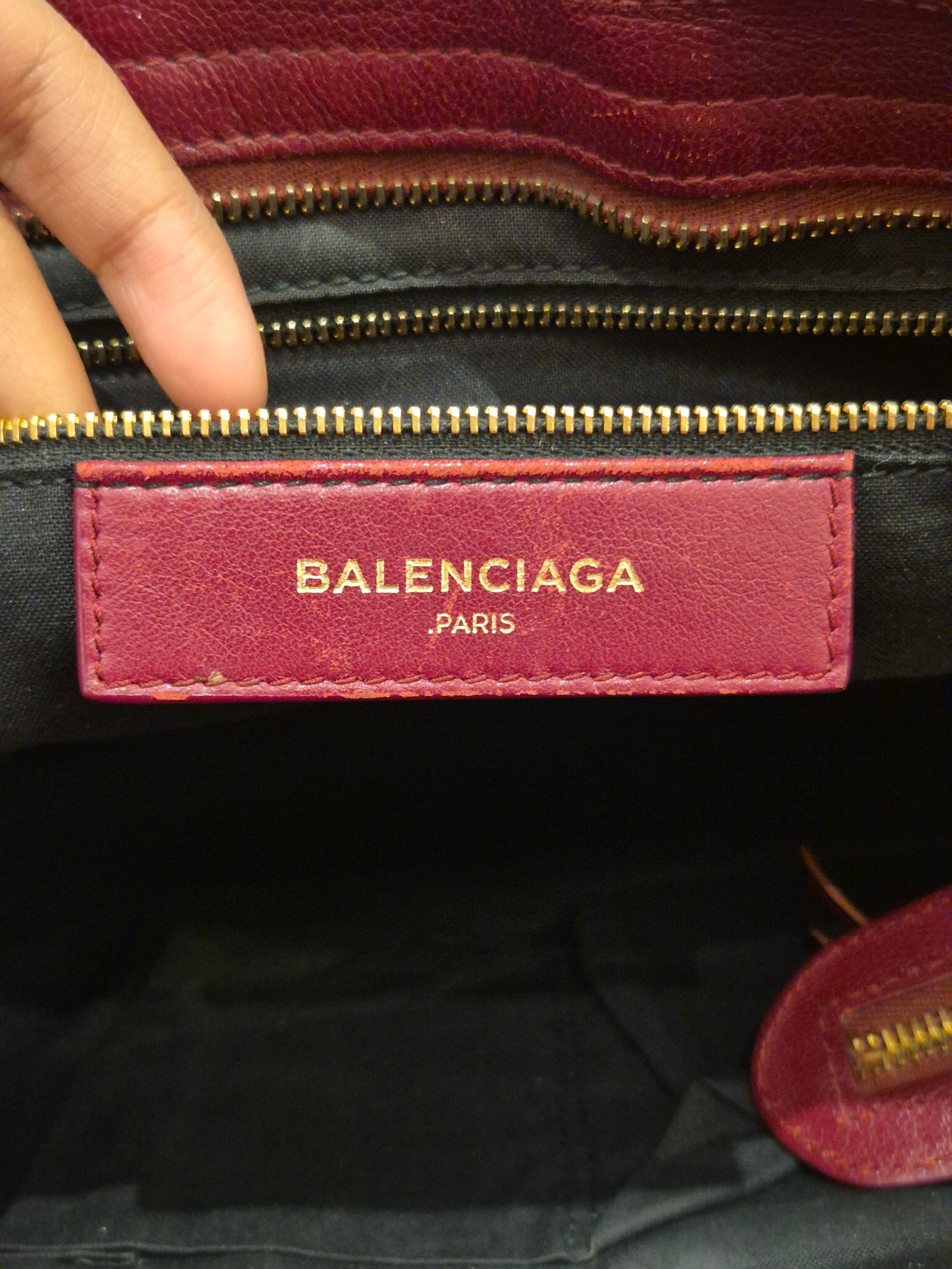 Balenciaga City Reguler Bordeaux