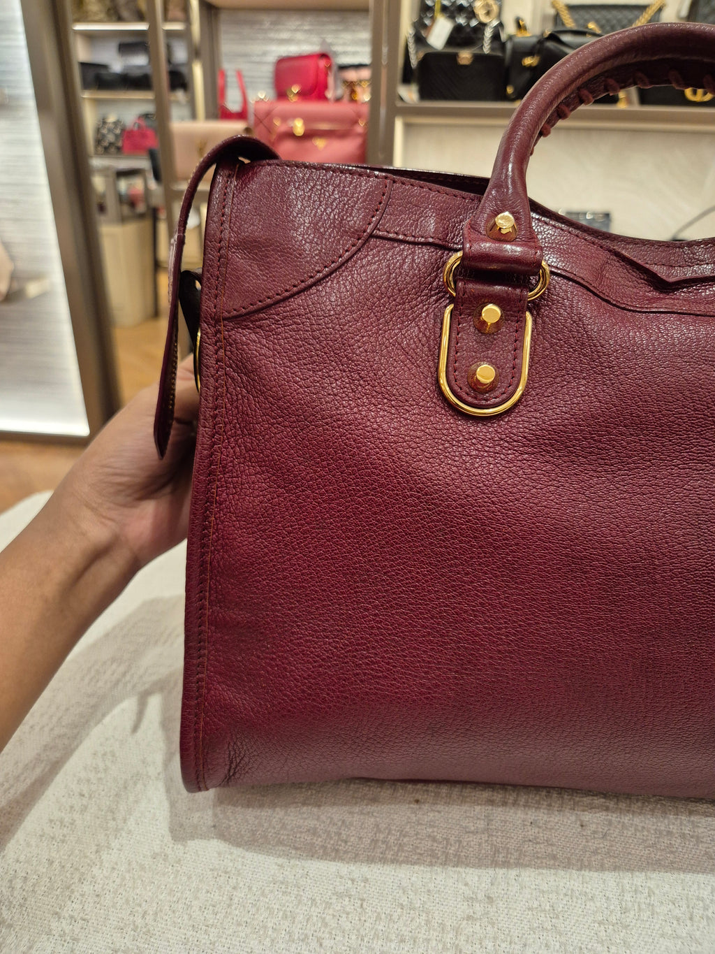 Balenciaga City Reguler Bordeaux