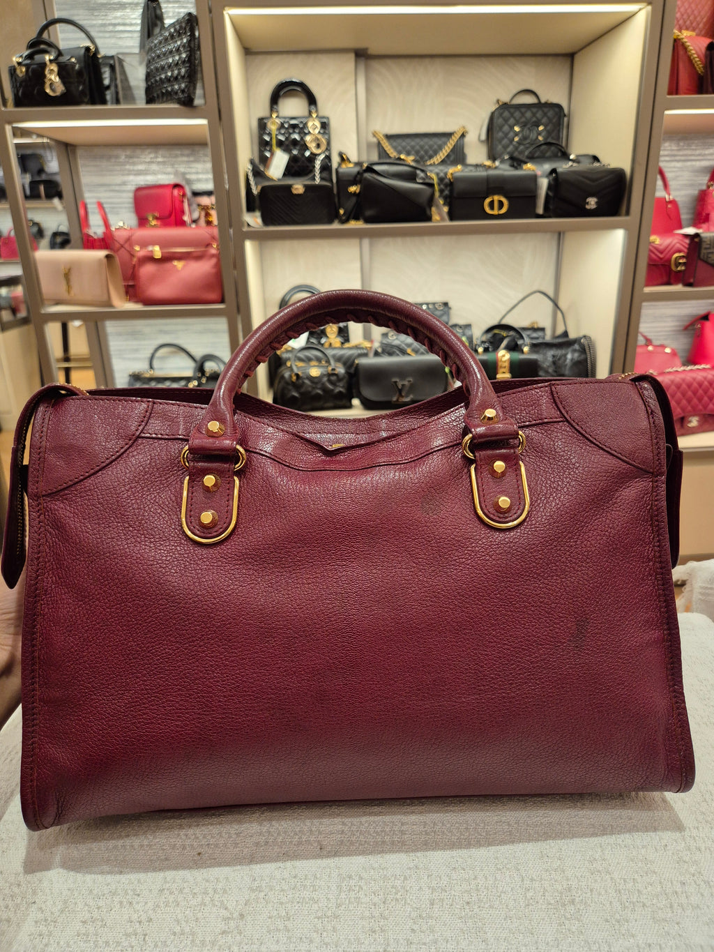 Balenciaga City Reguler Bordeaux