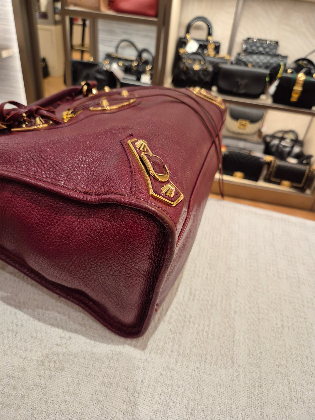 Balenciaga City Reguler Bordeaux