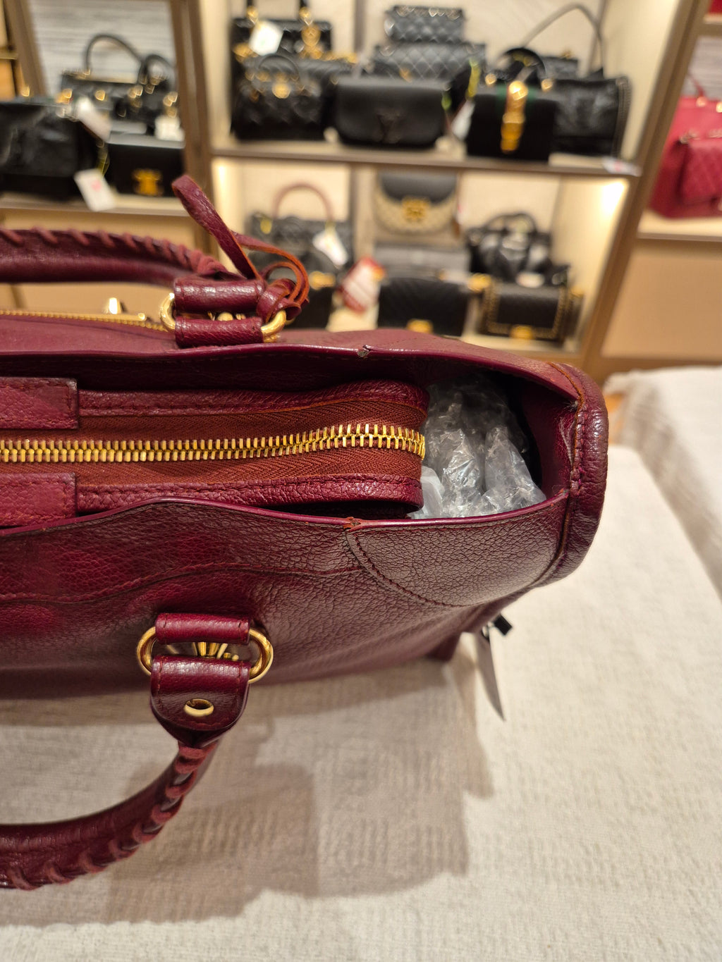 Balenciaga City Reguler Bordeaux