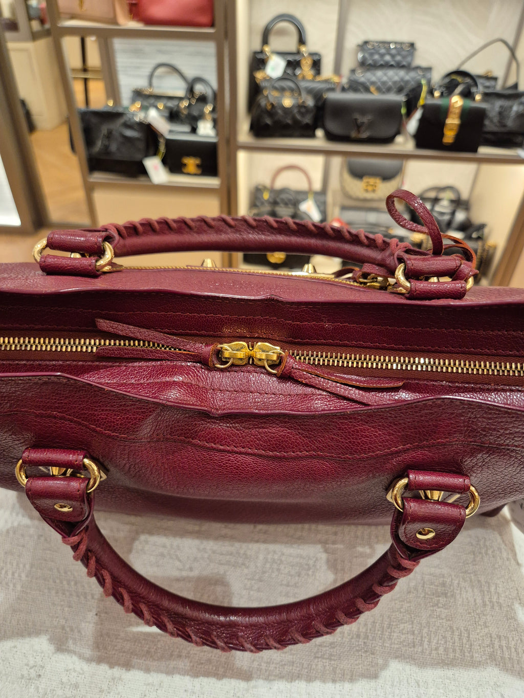 Balenciaga City Reguler Bordeaux