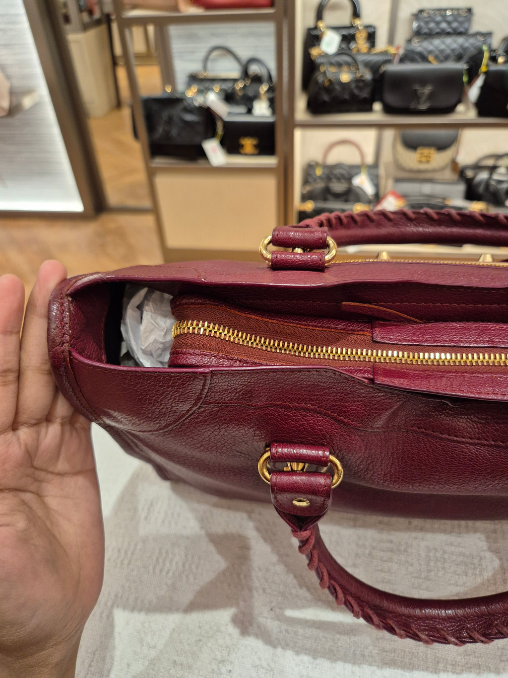 Balenciaga City Reguler Bordeaux