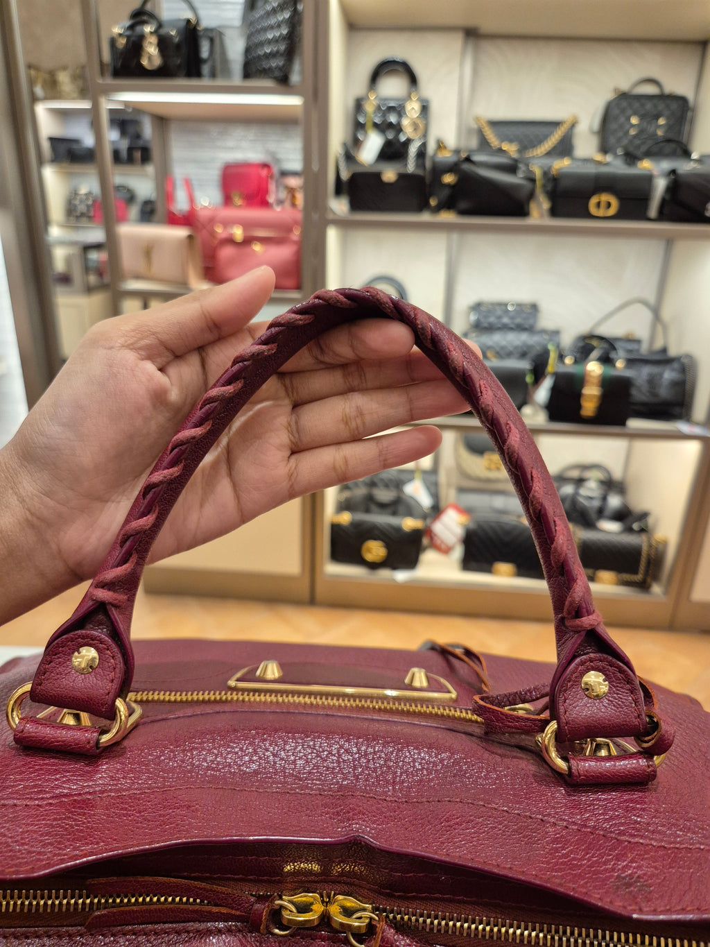 Balenciaga City Reguler Bordeaux