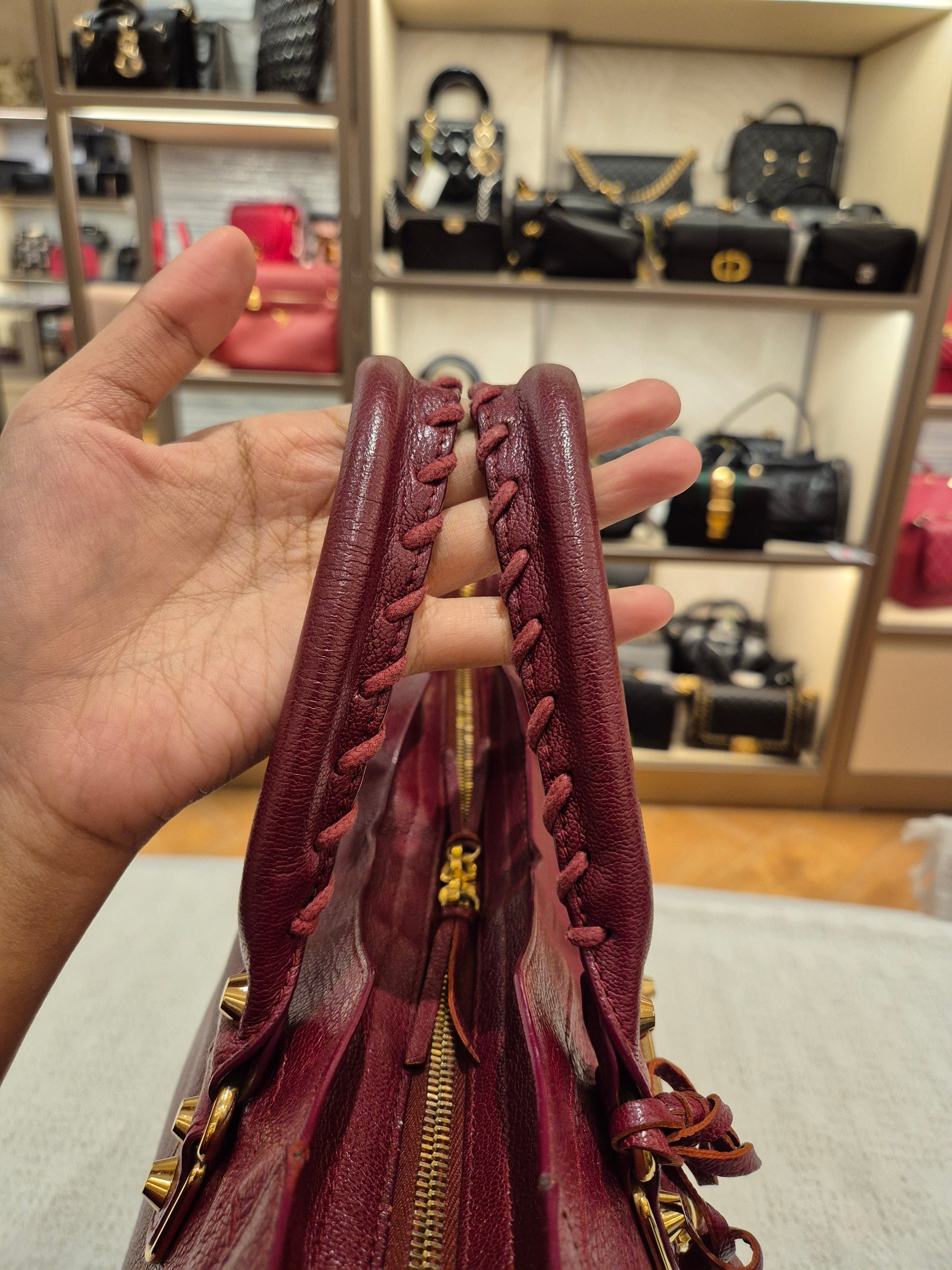 Balenciaga City Reguler Bordeaux