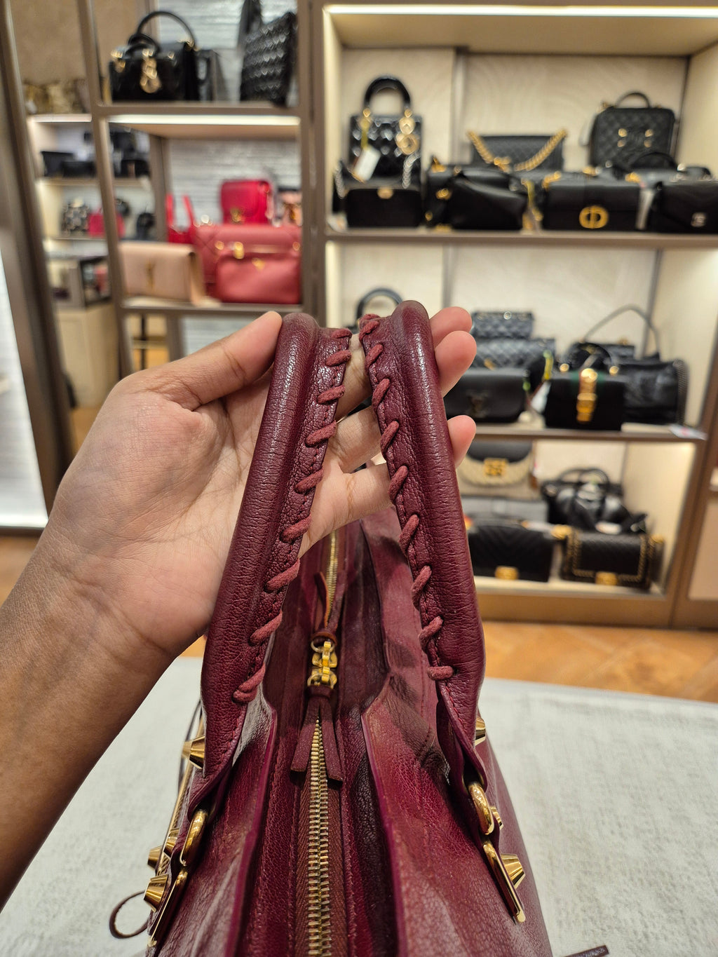 Balenciaga City Reguler Bordeaux