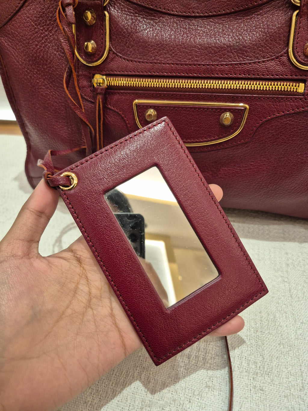 Balenciaga City Reguler Bordeaux