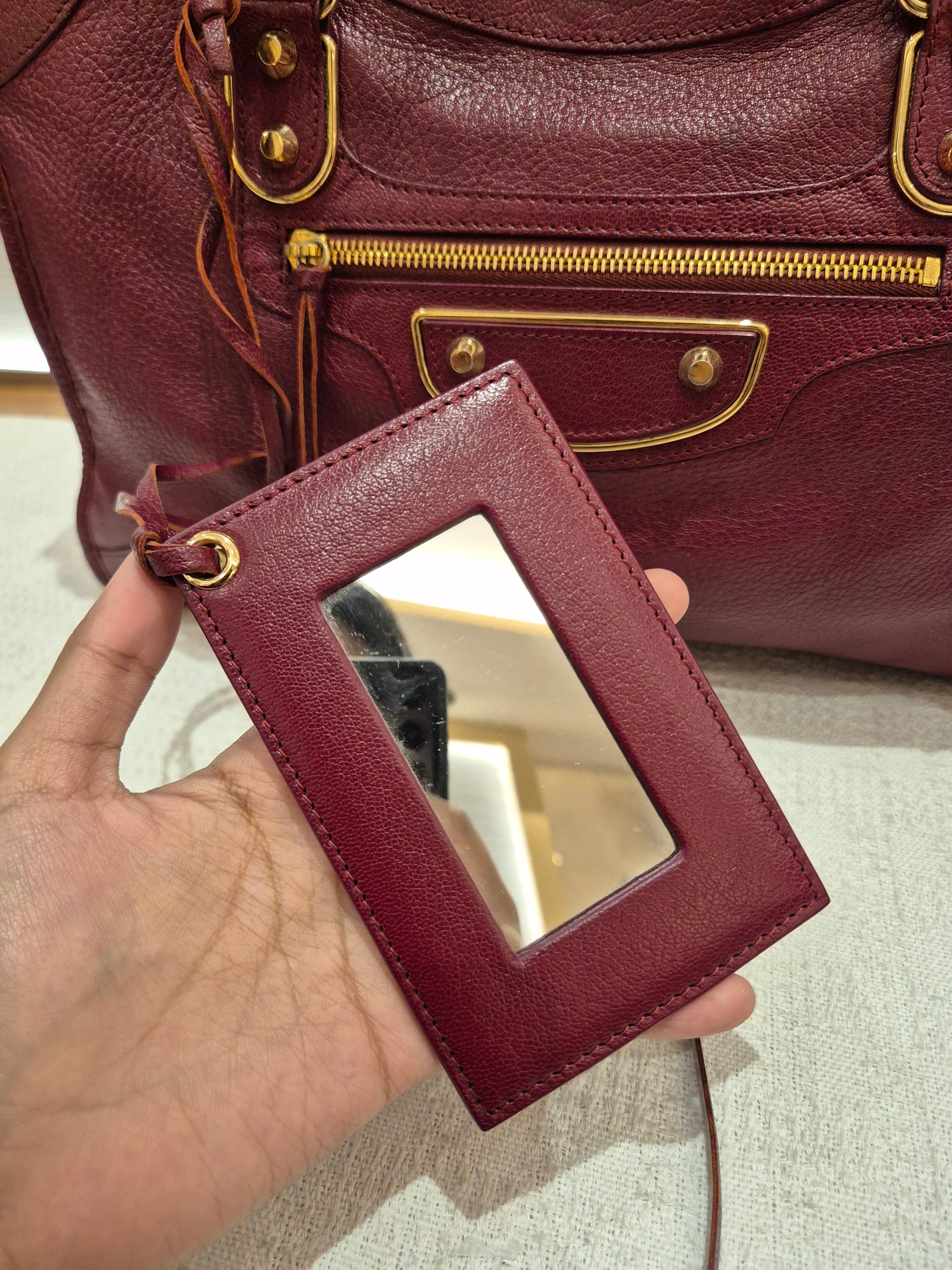 Balenciaga City Reguler Bordeaux