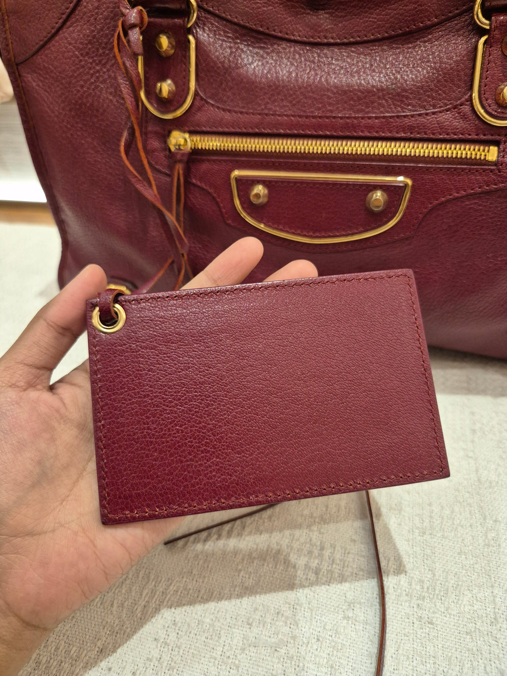 Balenciaga City Reguler Bordeaux
