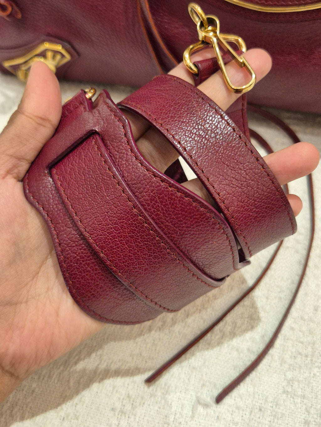 Balenciaga City Reguler Bordeaux
