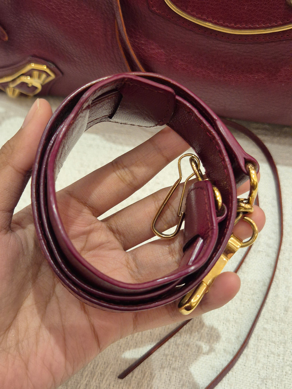 Balenciaga City Reguler Bordeaux