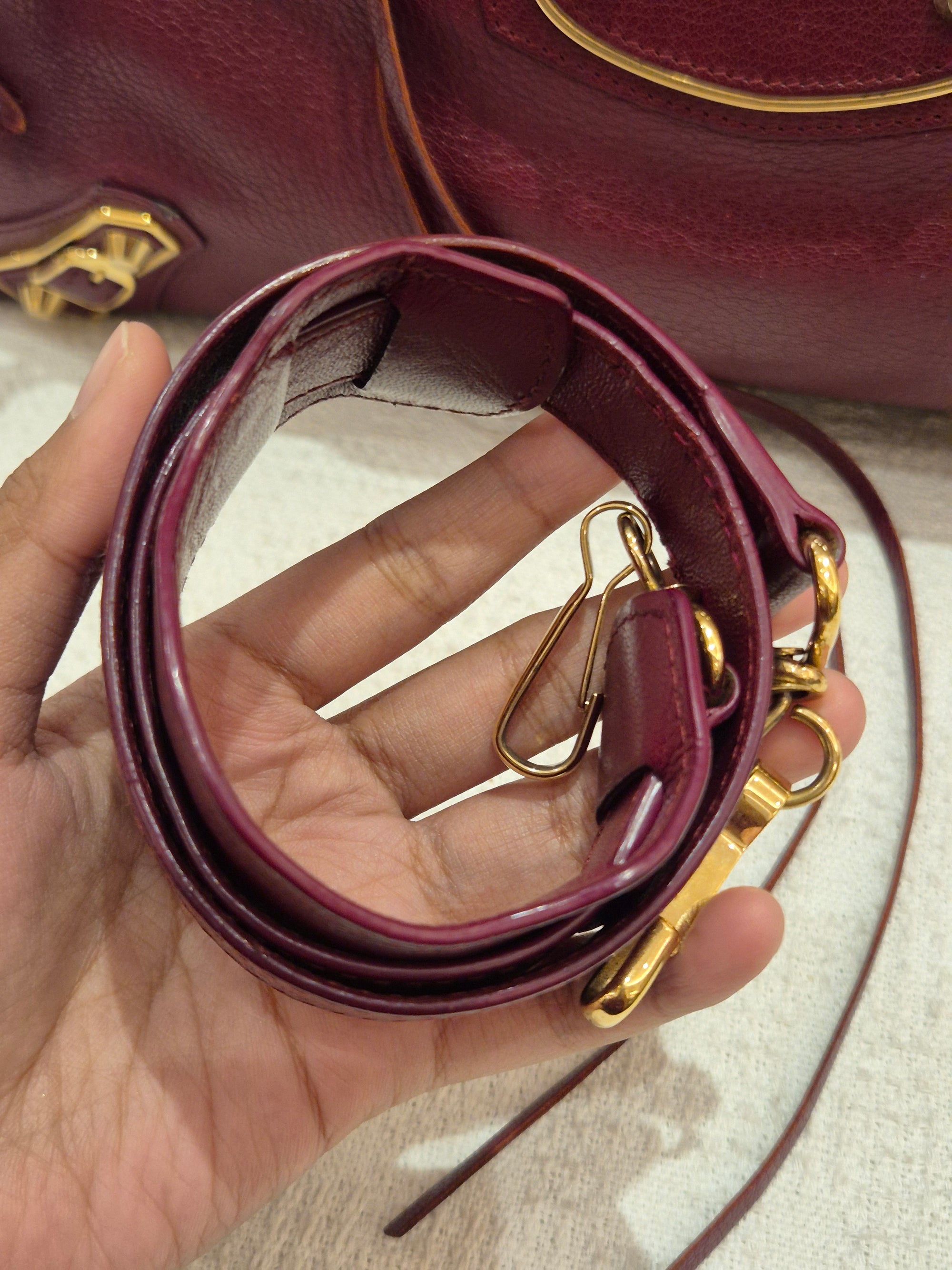 Balenciaga City Reguler Bordeaux