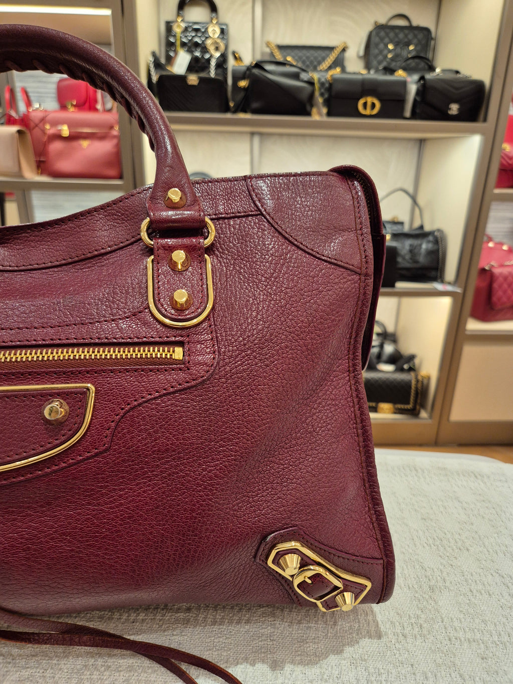 Balenciaga City Reguler Bordeaux