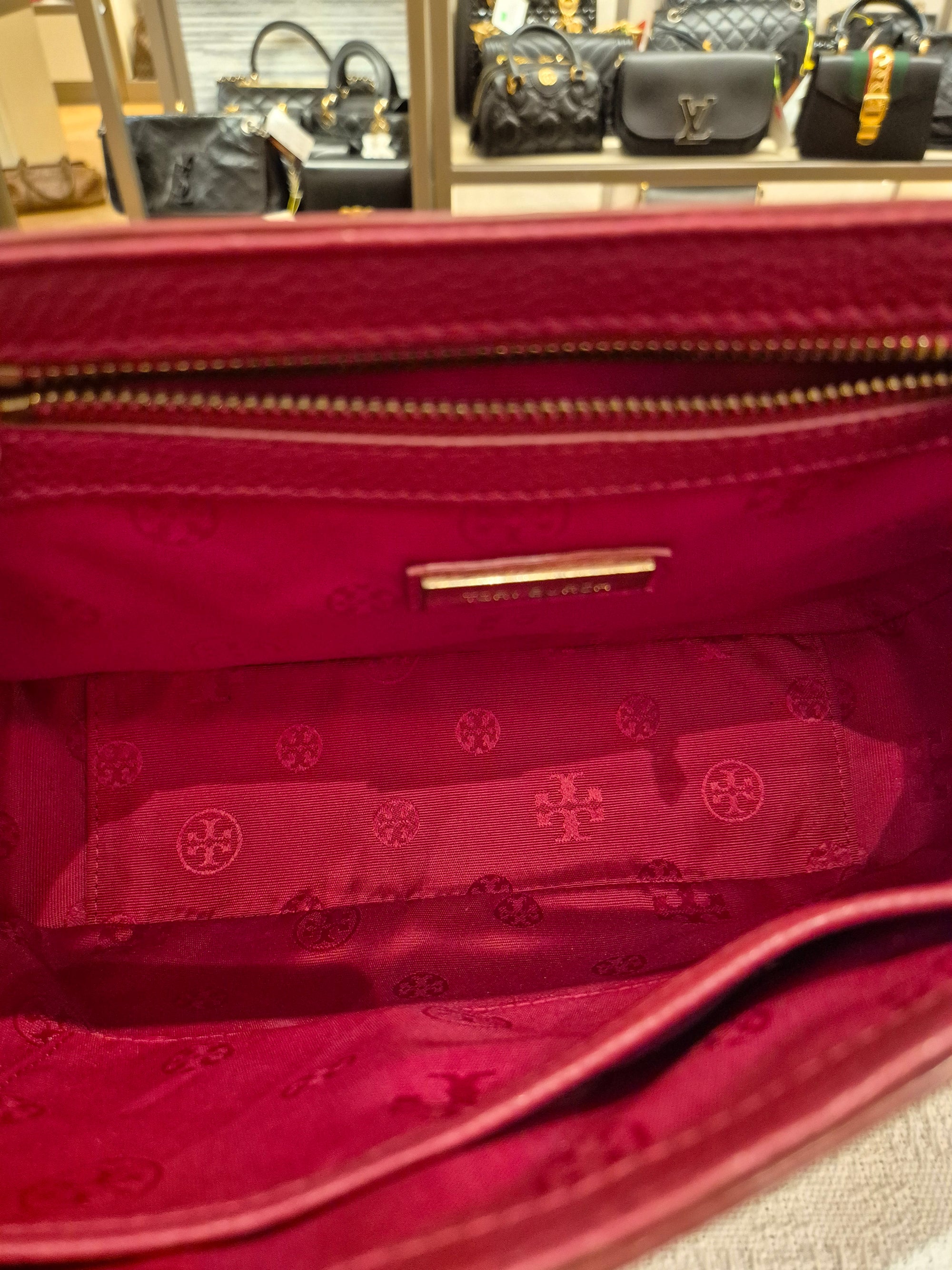 Tory Burch Britten Flap Red