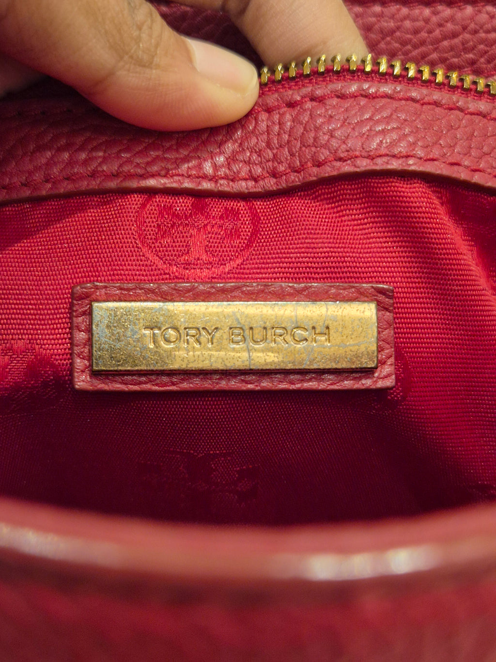 Tory Burch Britten Flap Red
