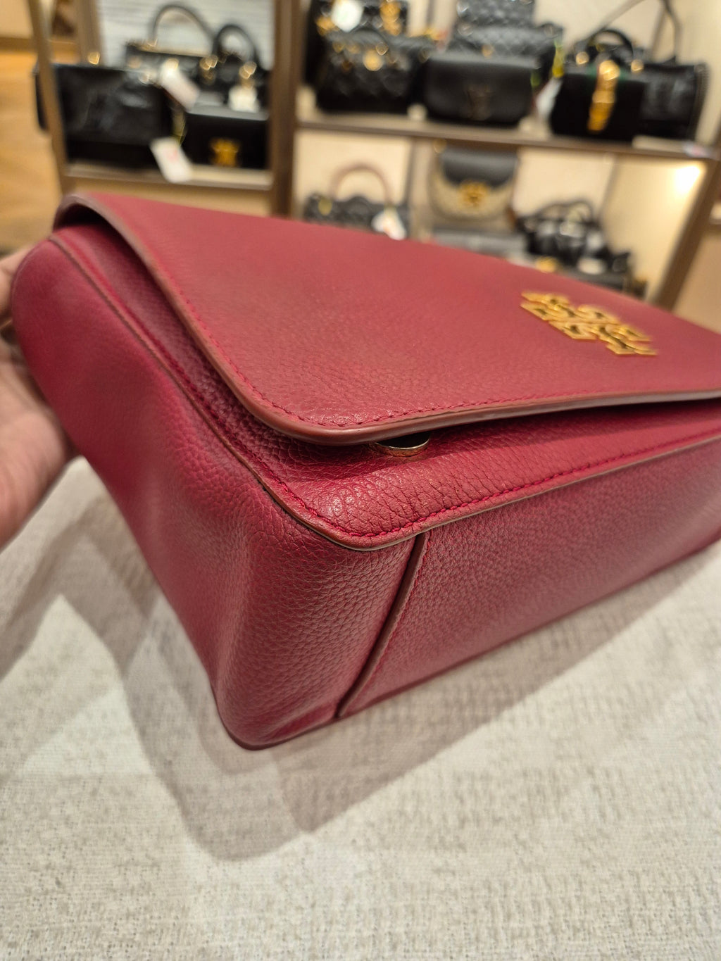 Tory Burch Britten Flap Red