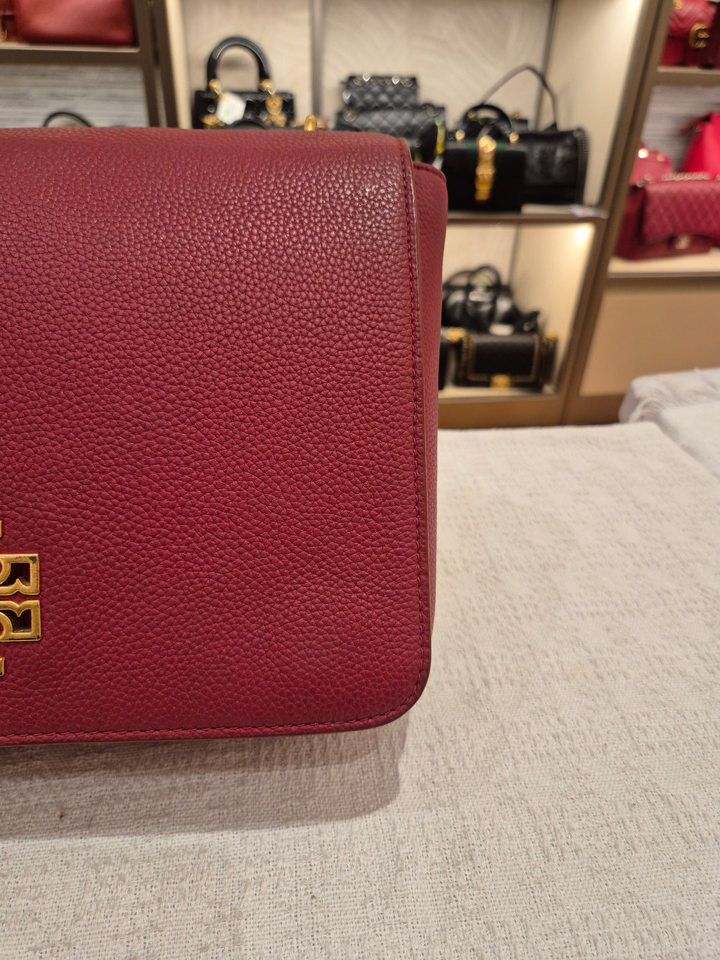 Tory Burch Britten Flap Red