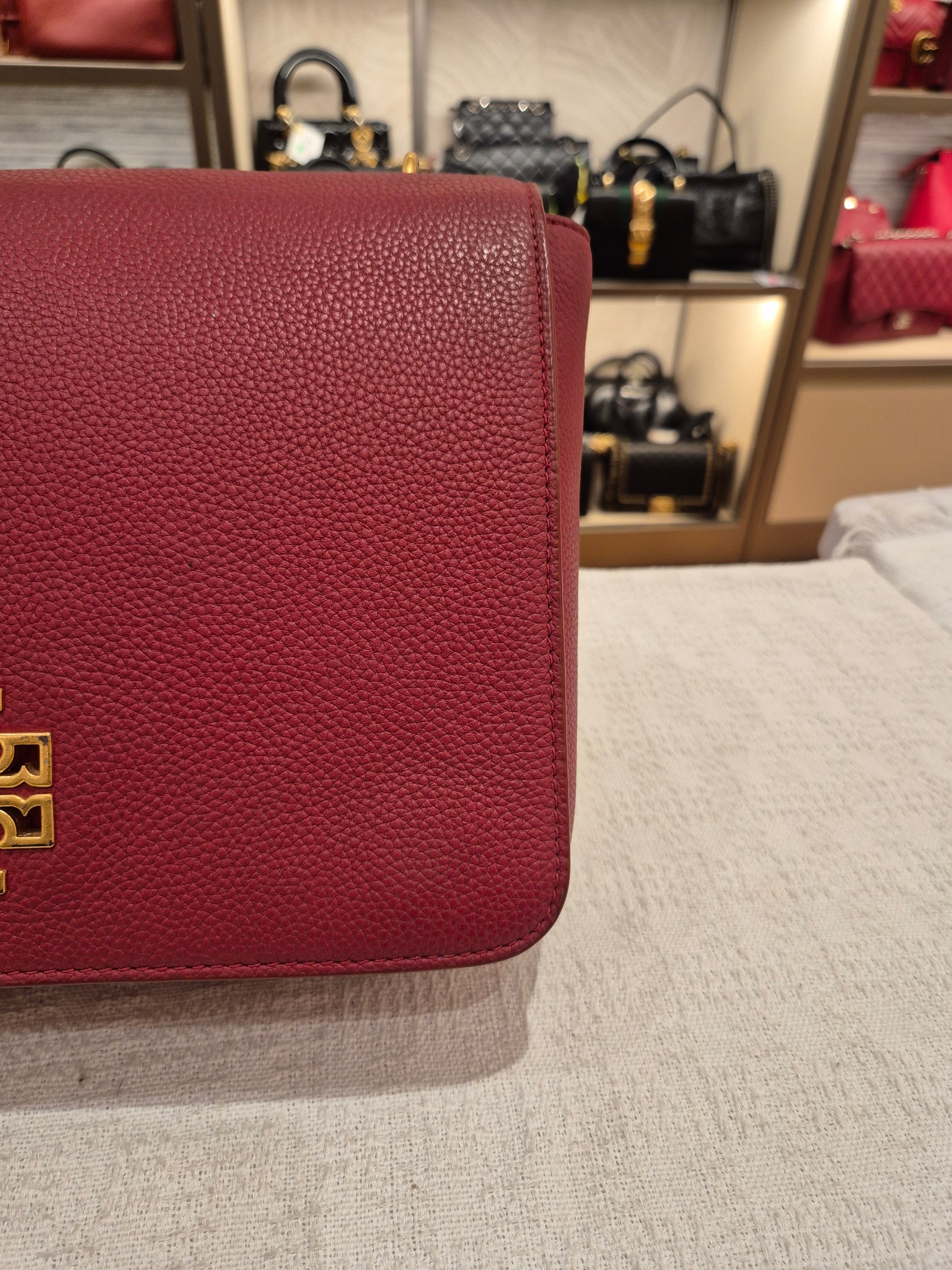 Tory Burch Britten Flap Red
